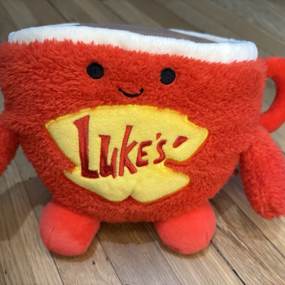 Bum Bumz Russ Gilmore Girls LUKE'S COFFEE Red Coffee Cup Stuffed Plush Toy Fan